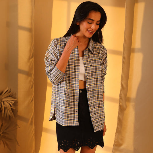 Tartan Plaid Boxy Shirt