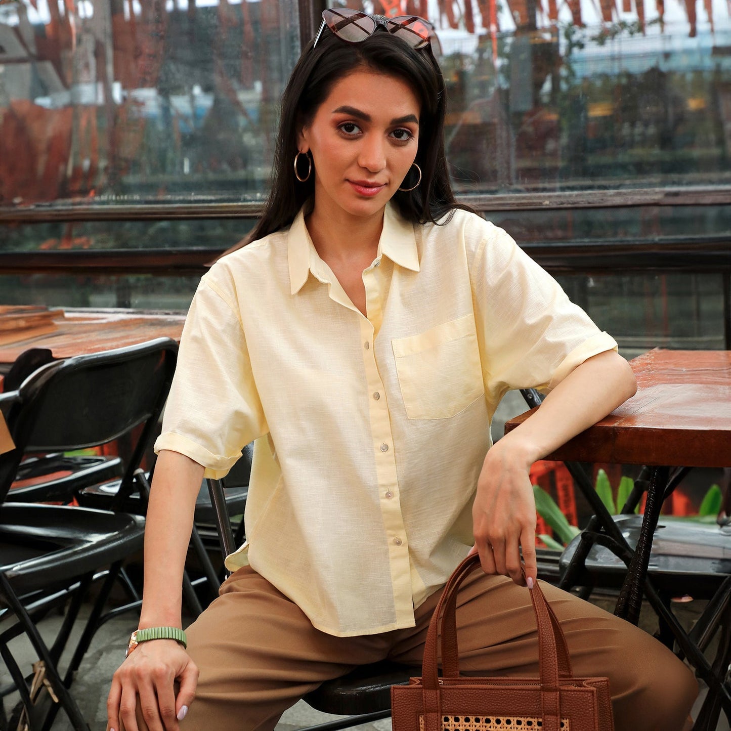 Solid Boxy Shirt