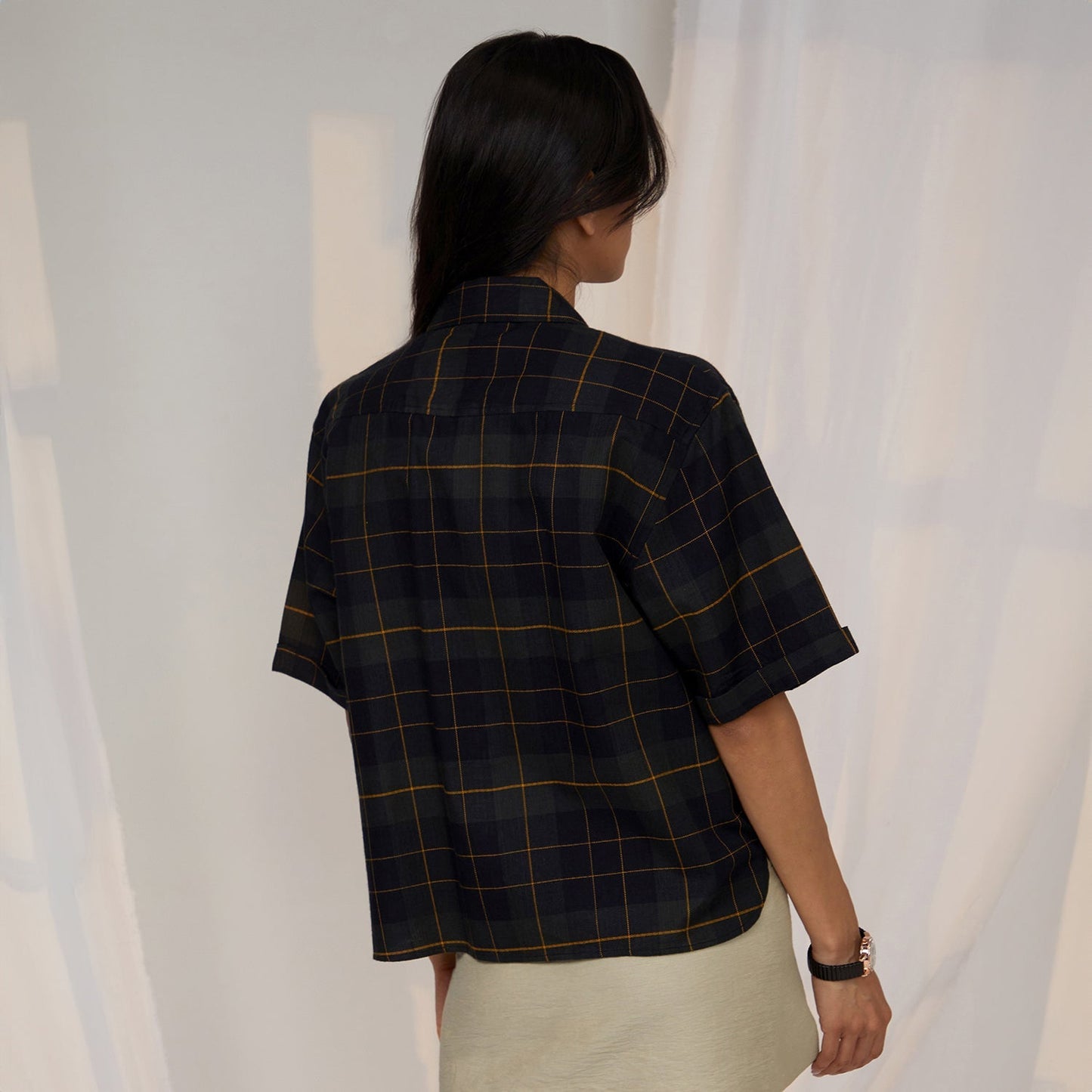 Tartan Plaid Boxy Shirt