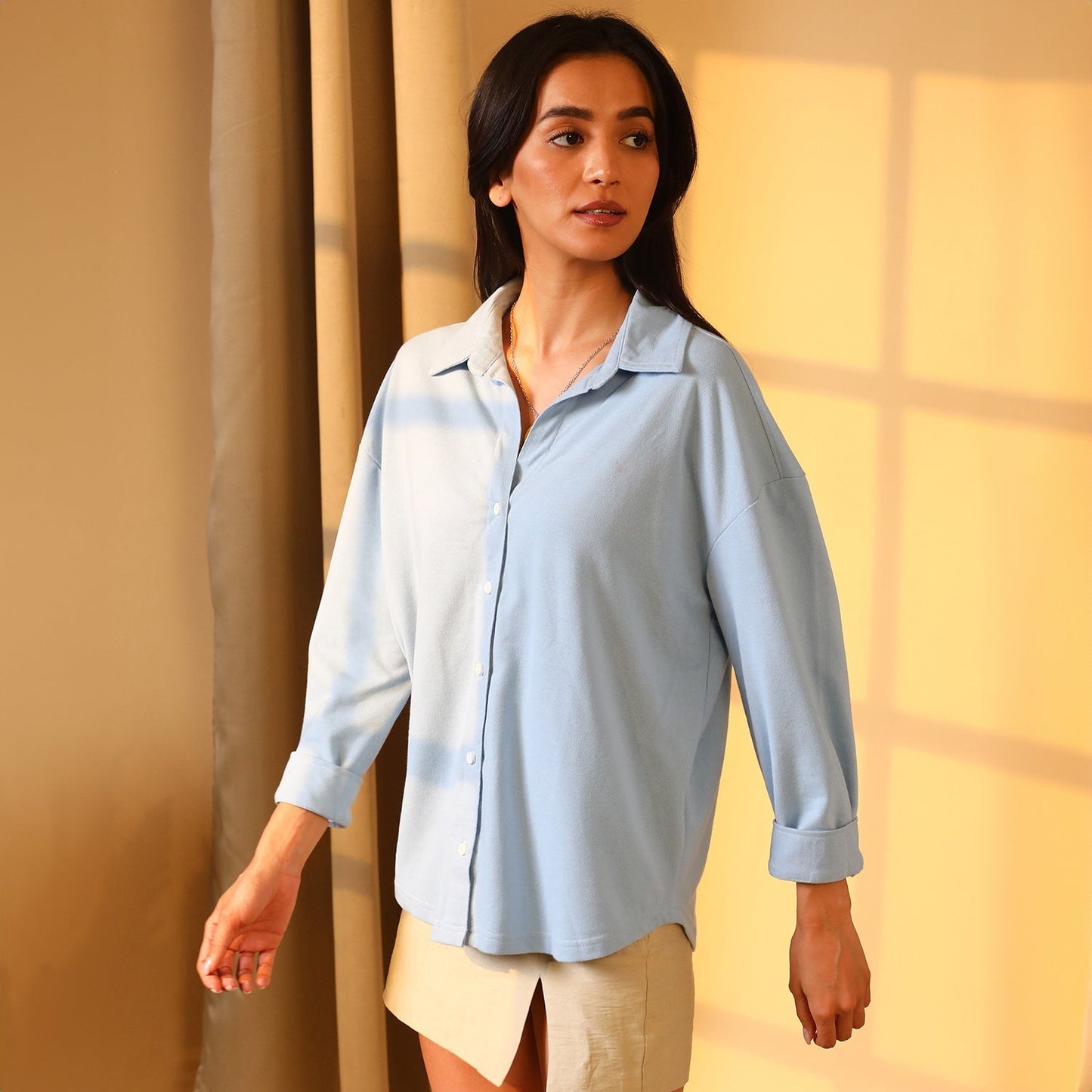 Solid Boxy Shirt