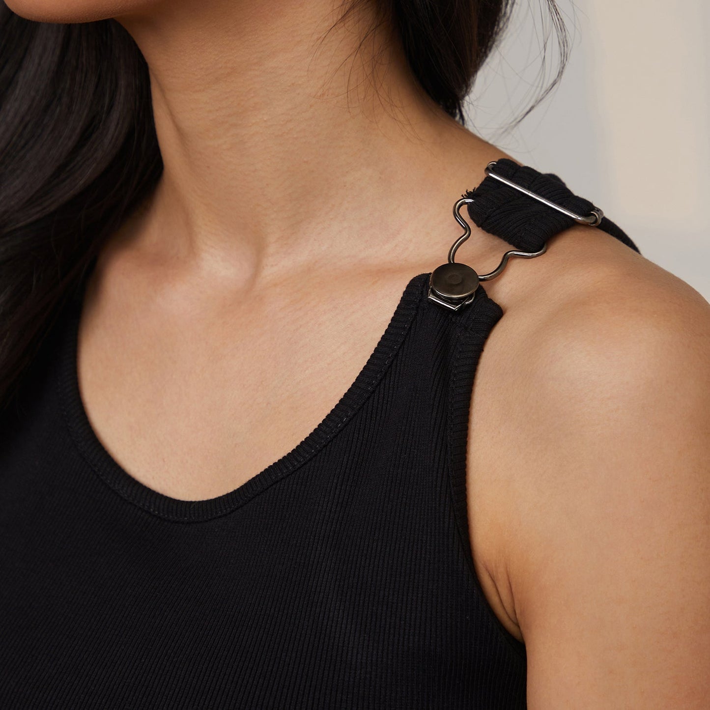 Ribbed Dungree Top