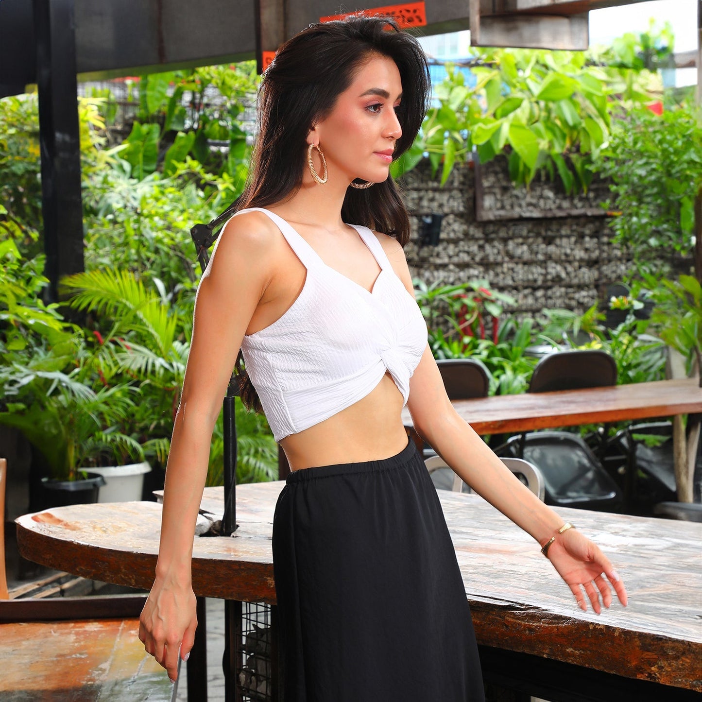 Creased Knot Top