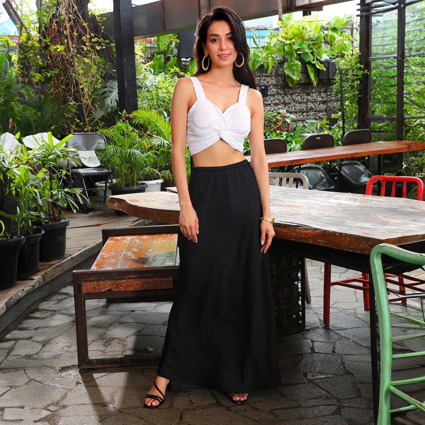 Creased Knot Top