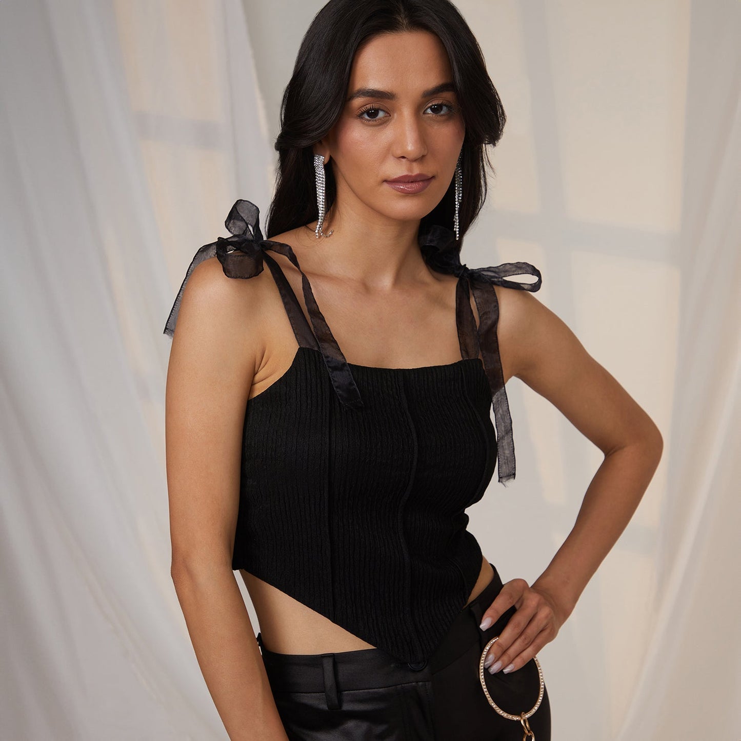 Textured Corset Top