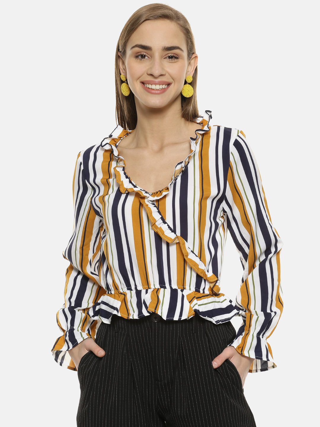 Pinacolada Women Striped Casual Tops