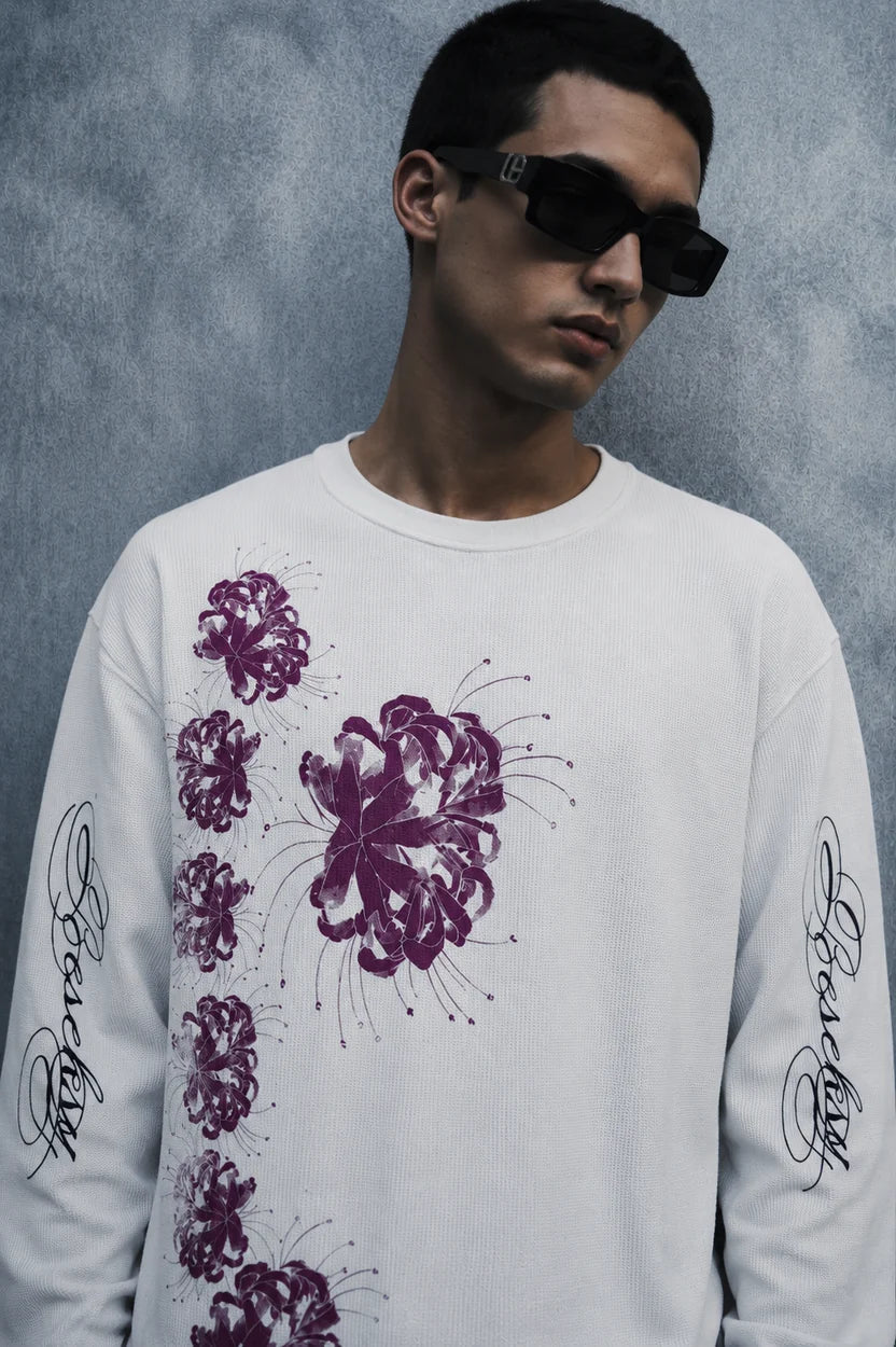 bloom state waffle T shirt-White