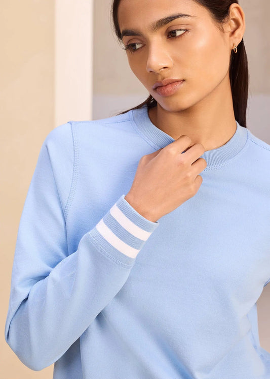 Yarn Dyed Rib iCotton Sweatshirt Alonge