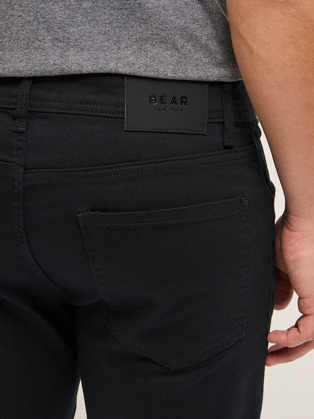 Black Mid-Rise Slim Fit Jeans