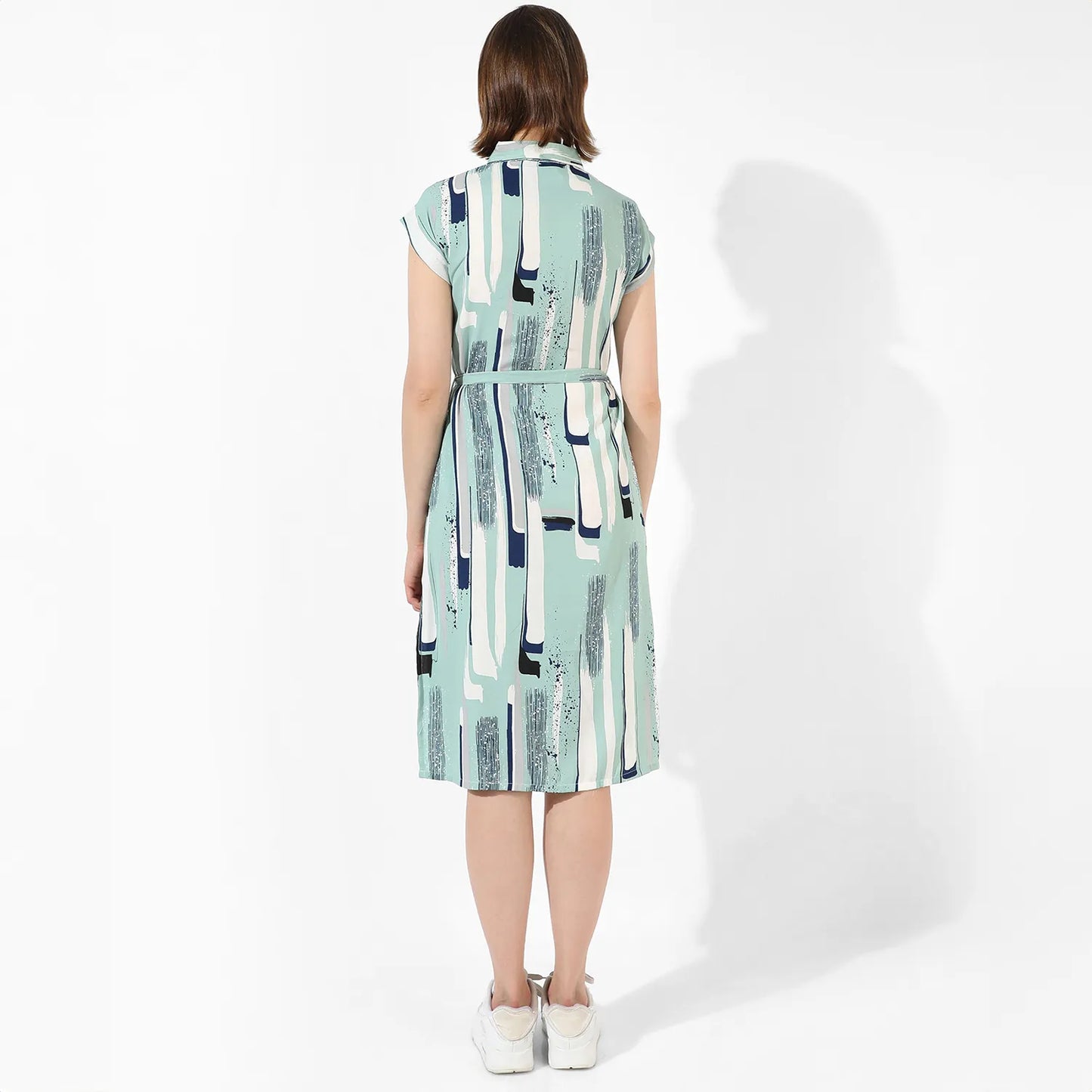 Abstract Midi Dress