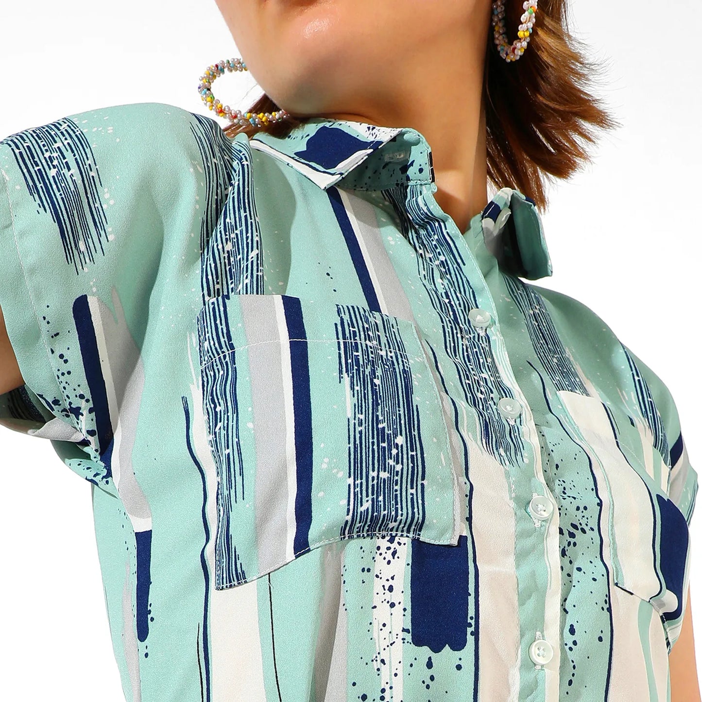 Abstract Midi Dress