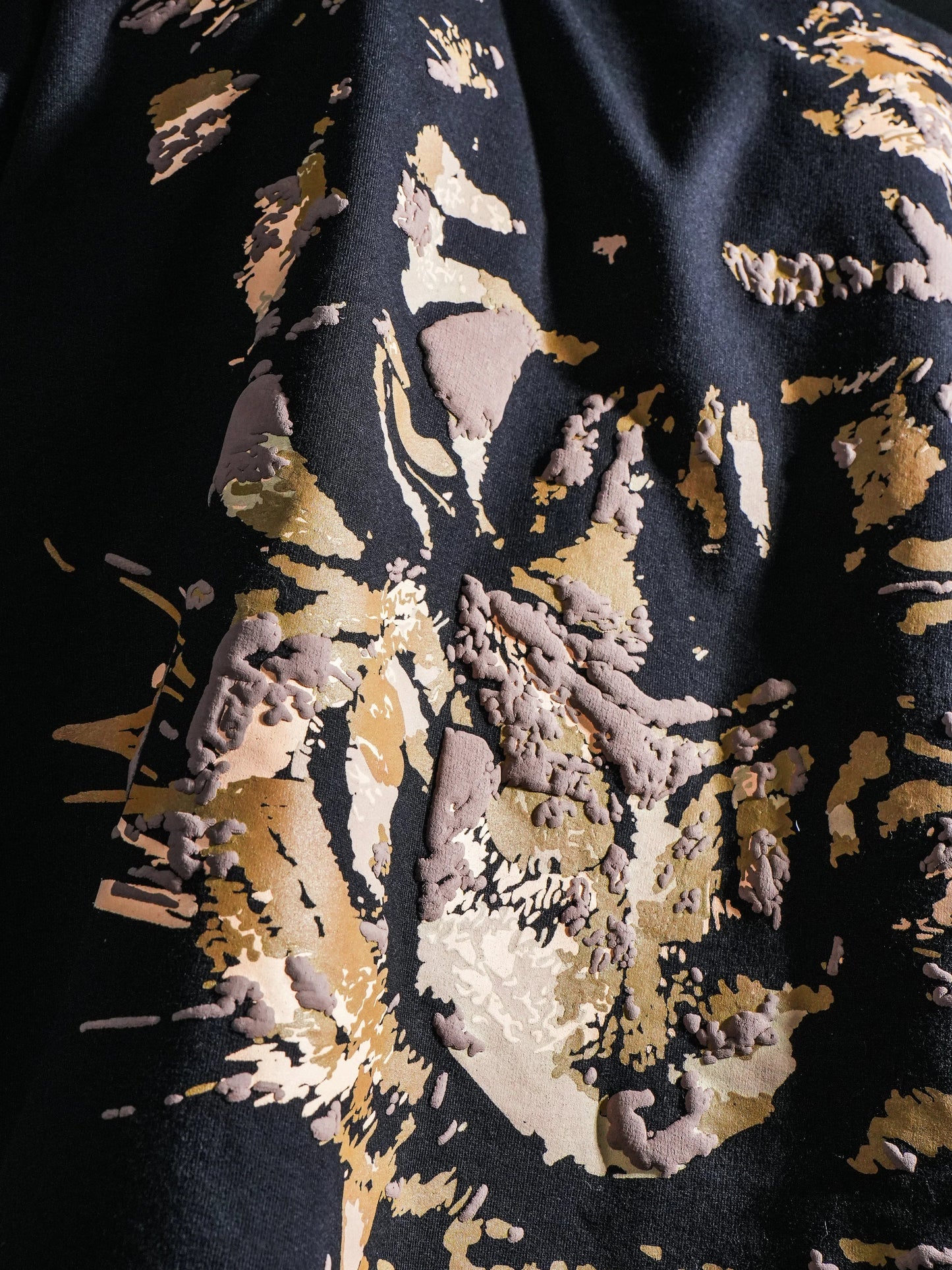 Unisex Fearless Tiger Print Oversized T-Shirt
