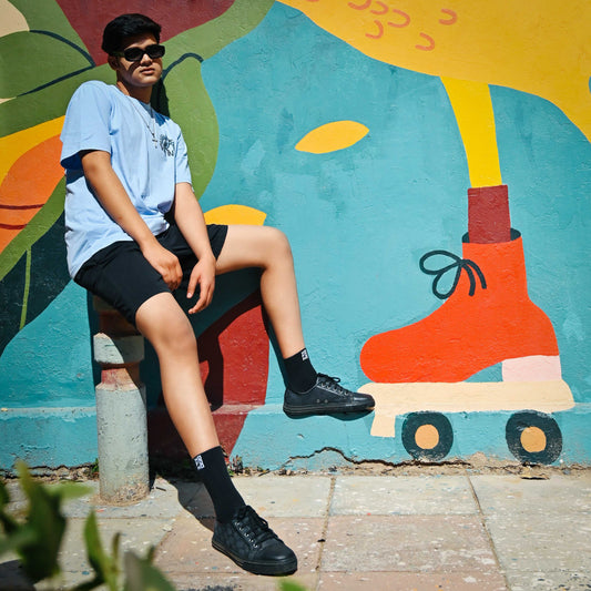 NFM Black - Crew Length Socks NOFOMO