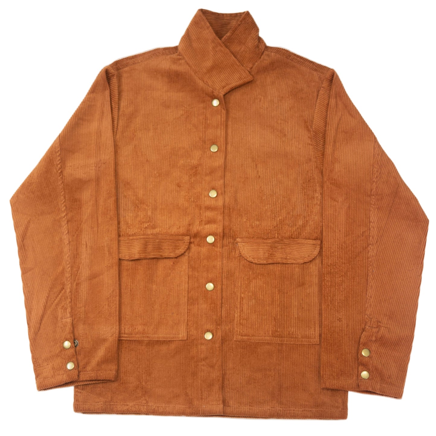 Men's Corduroy Oversized Rust Orange Shacket