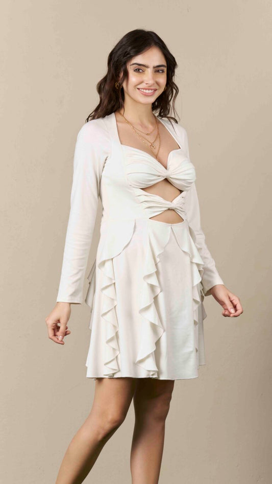 Bows 'n' Frills Flare Dress