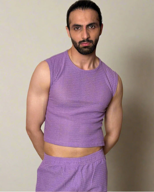 Aegis Knit Tank /Lavender