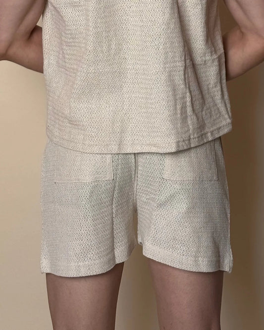 Aegis Knit Shorts /Ivory Cream