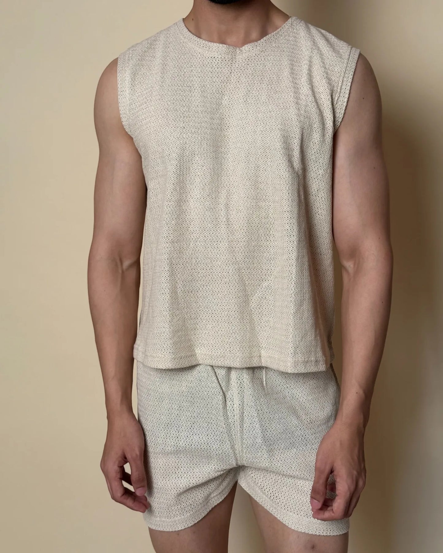 Aegis Knit Tank /Ivory Cream