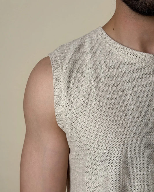 Aegis Knit Tank /Ivory Cream