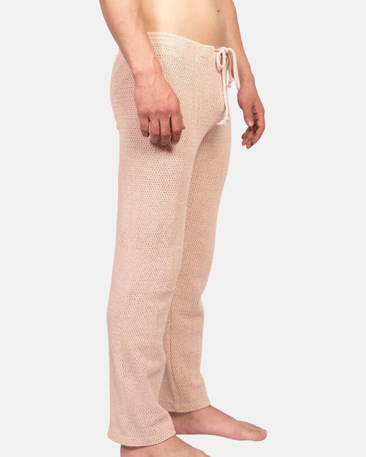 Knit Crochet Pants /Ivory Cream