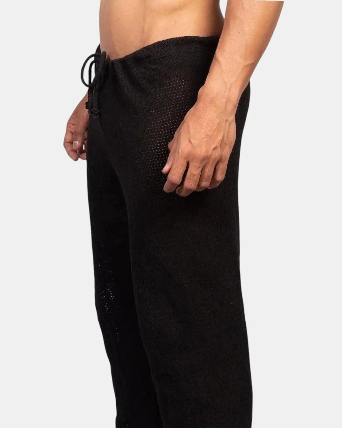 Knit Crochet Pants /Black