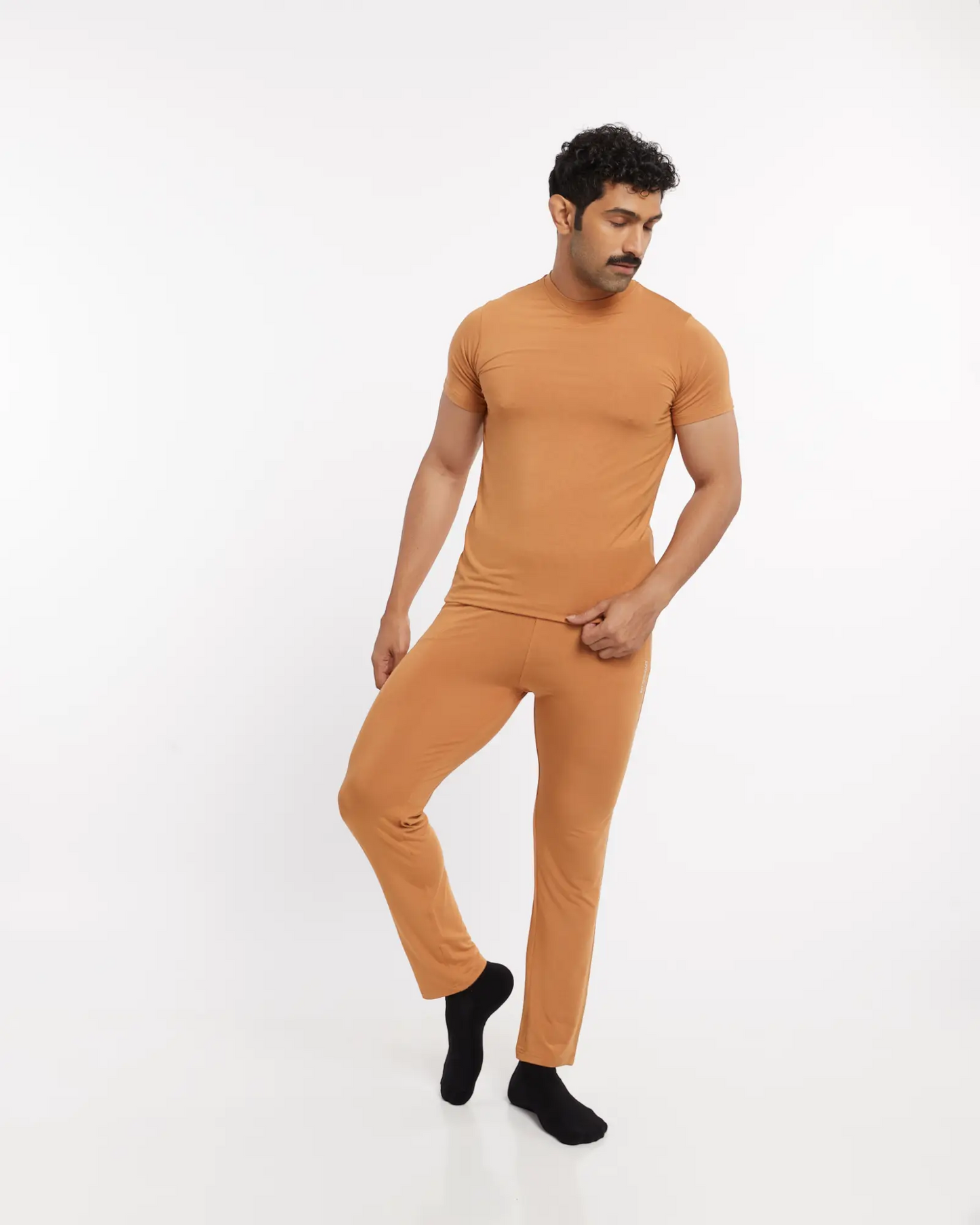 Micro Modal Yoga Sleep Set - Earthy Tan