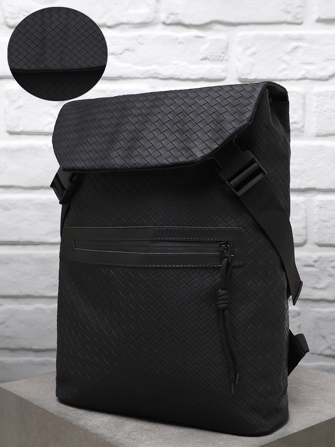 Men's The Traveller's Weave Backpack - Onyx Black