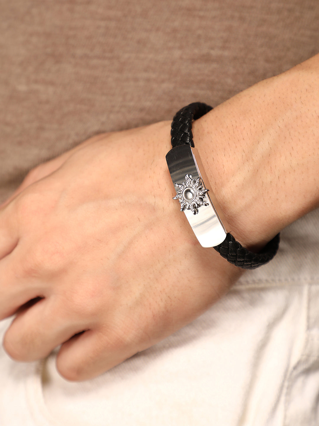 The Sun Leather Bracelet