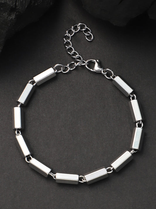 The Vessel Link Bracelet - Metallic Silver