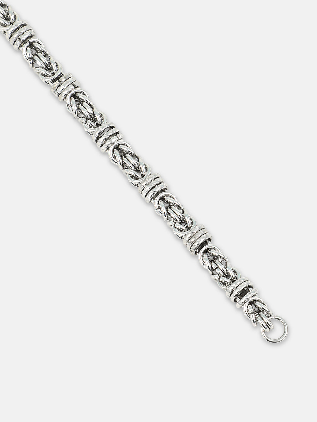 The Knot Link Bracelet - Metallic Silver