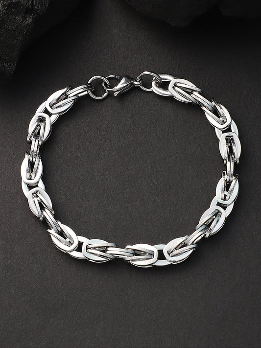 The Mechanical Link Bracelet - Metallic Silver