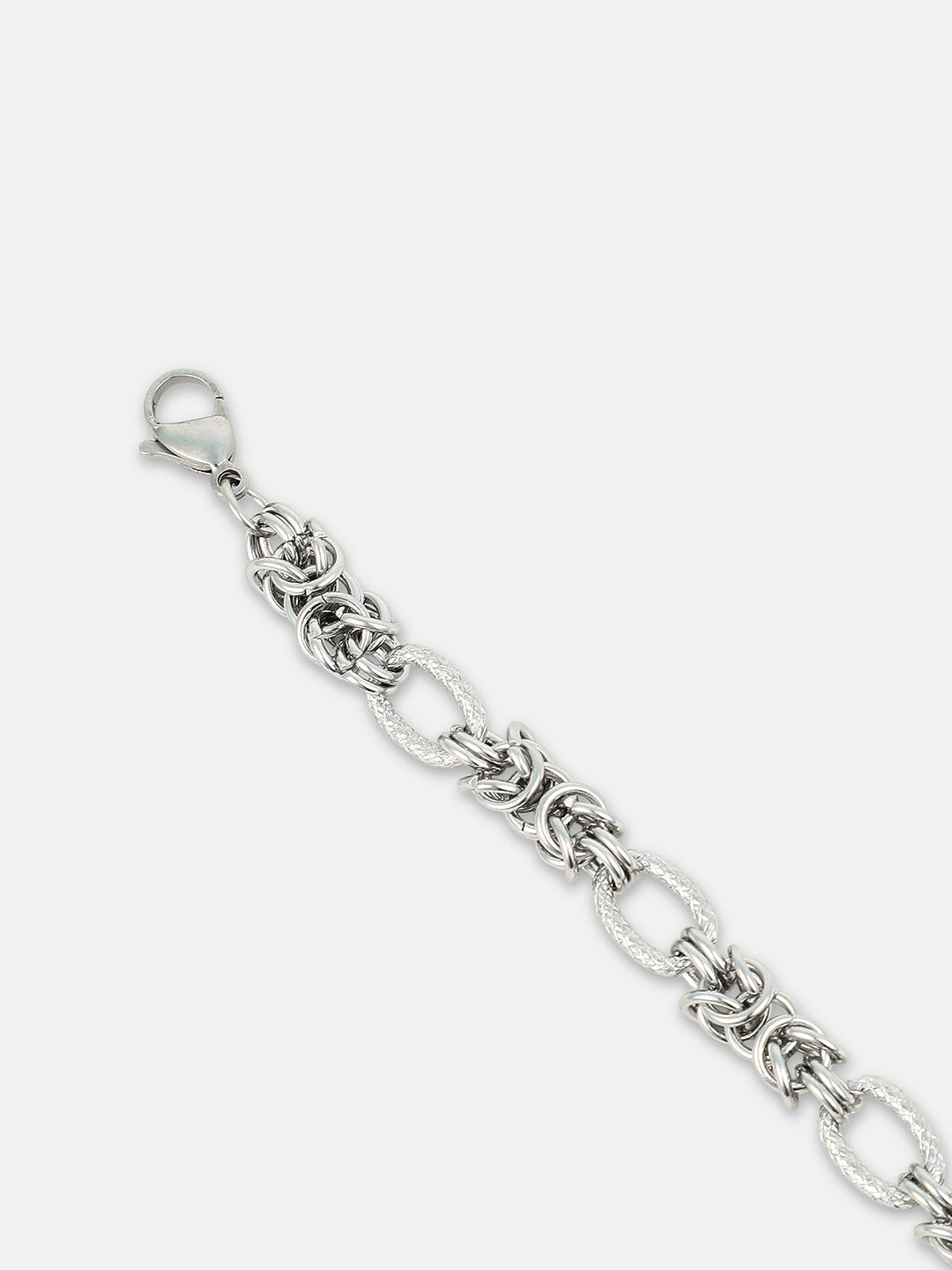 The Duos Link Bracelet - Metallic Silver