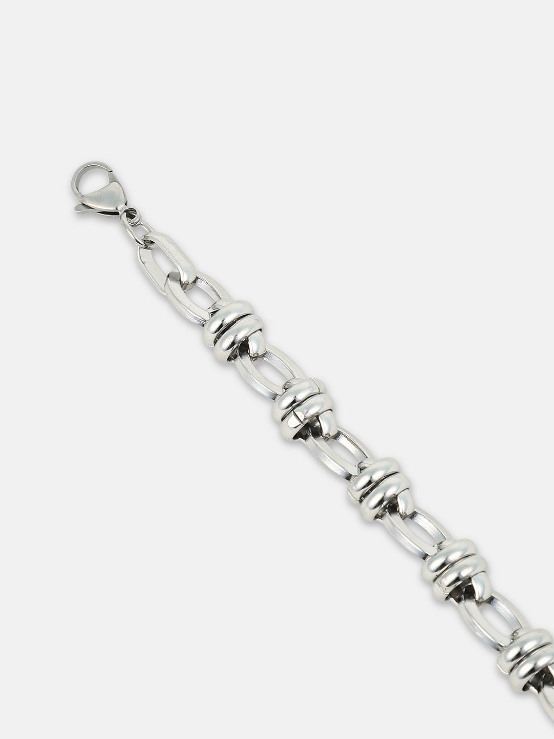 The Curve Link Bracelet - Metallic Silver