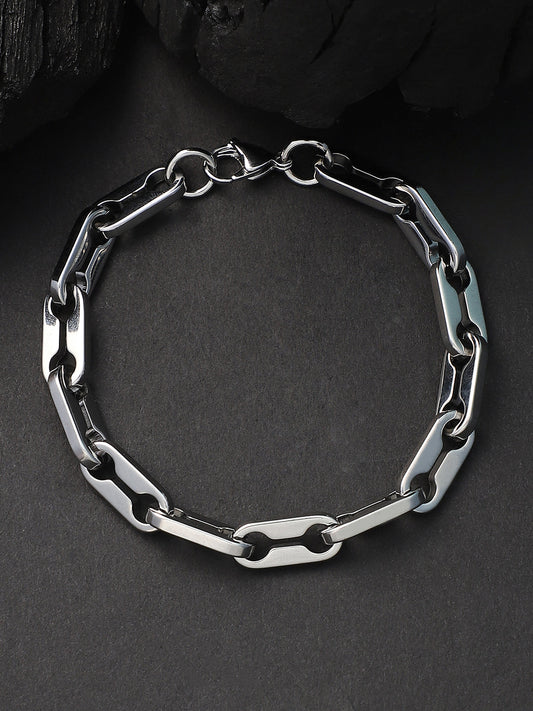 The Trekka Link Bracelet - Metallic Silver