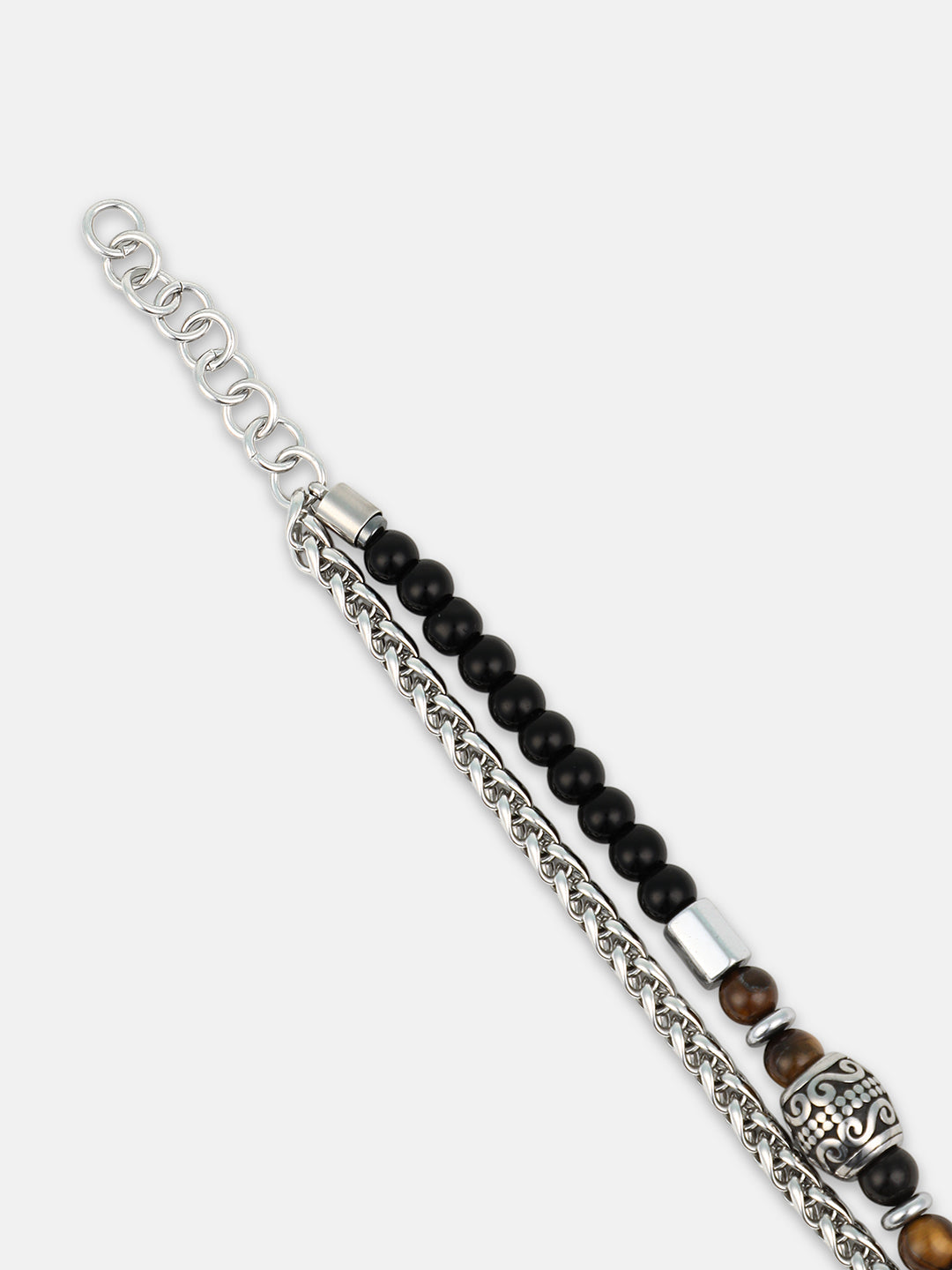 The Aztec Beaded Bracelet - Onyx Black