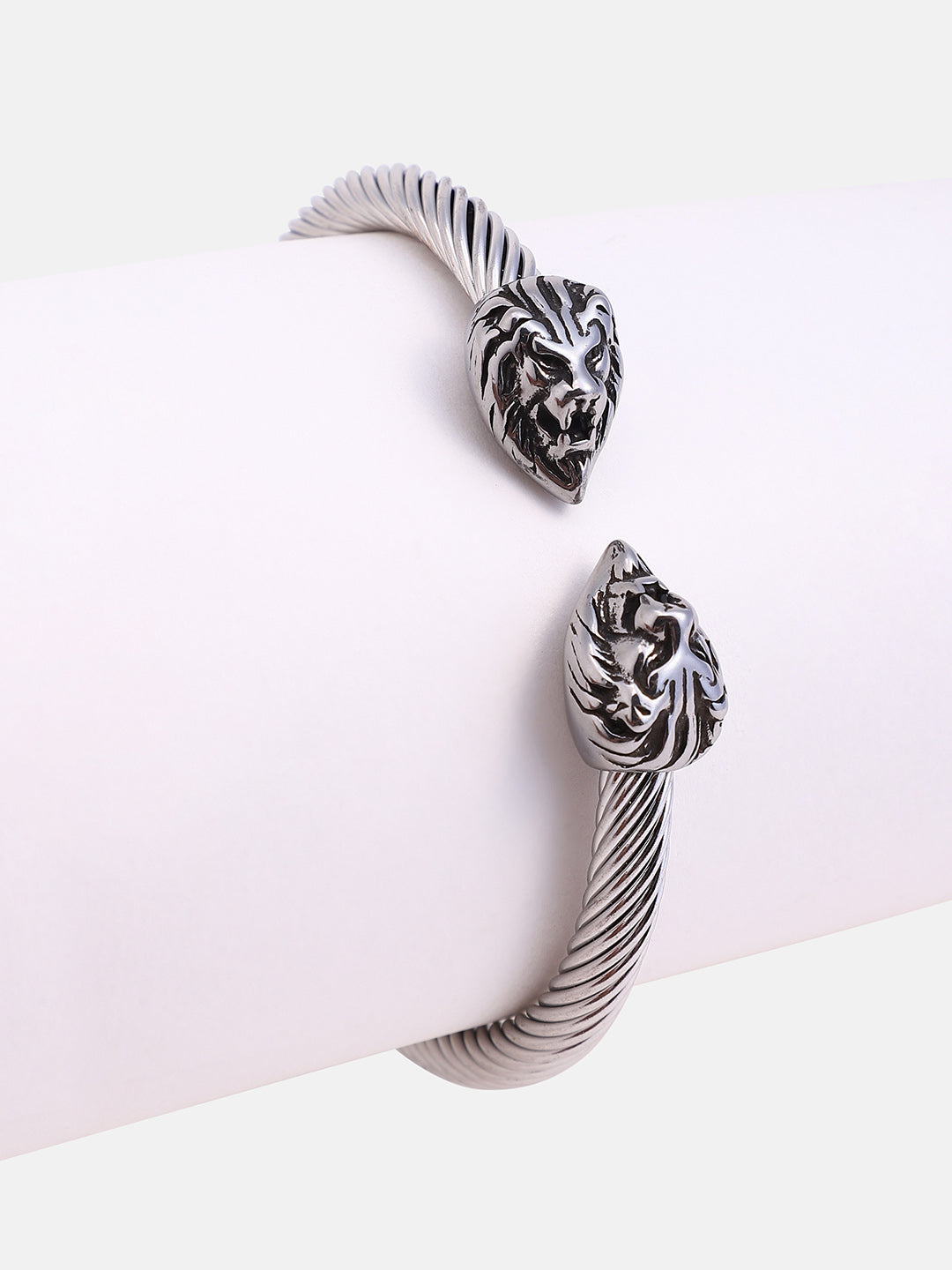 The Tiger Cuff Bracelet - Metallic Silver