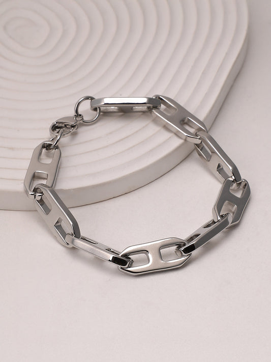 The Gear Chain Bracelet - Metallic Silver