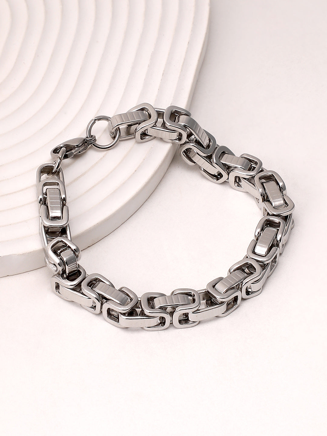 The Machina Chain Bracelet - Metallic Silver