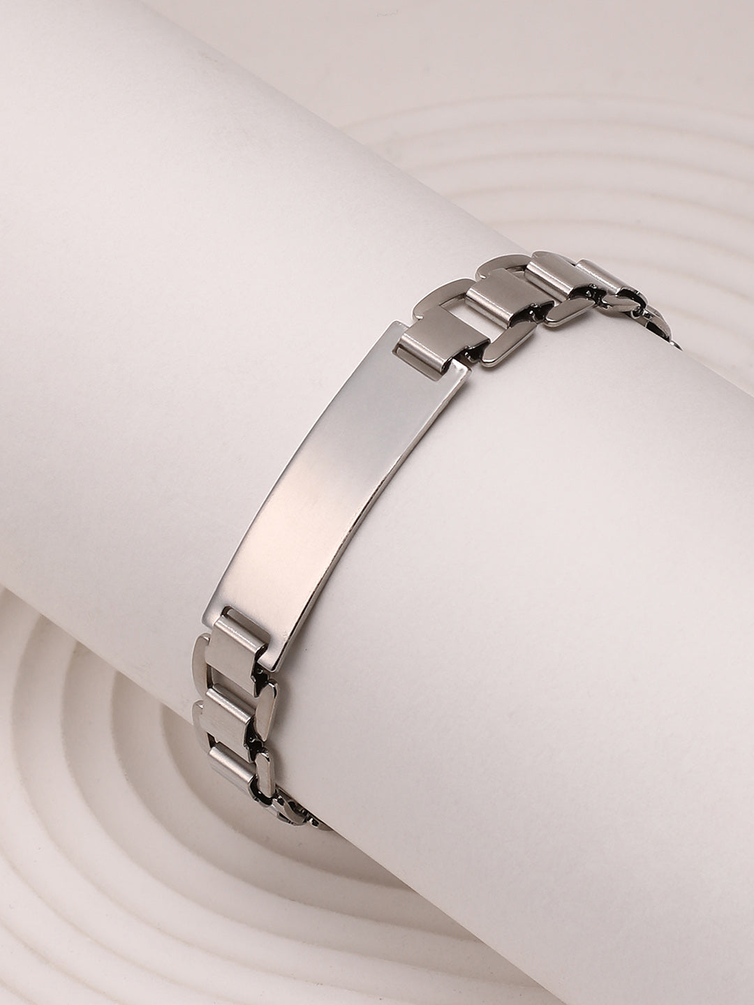 The Mechanical Slate Chain Bracelet - Metallic Silver