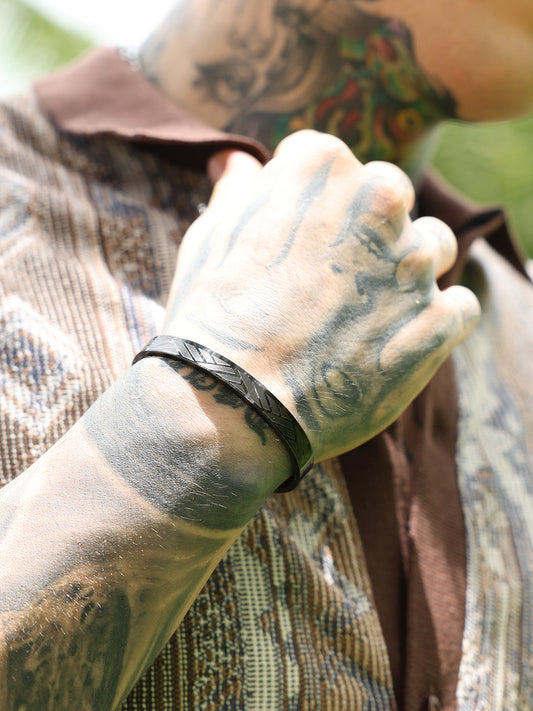 The Heringbone Bangle Bracelet