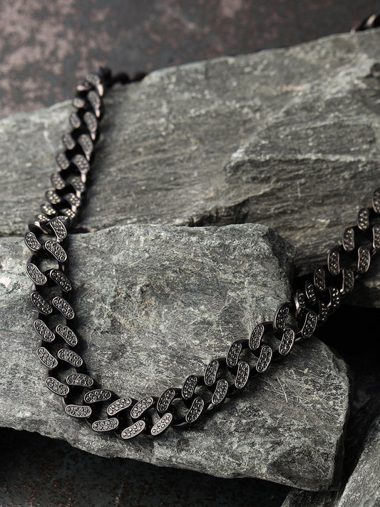 The Bijou Chain Necklace - Midnight Black
