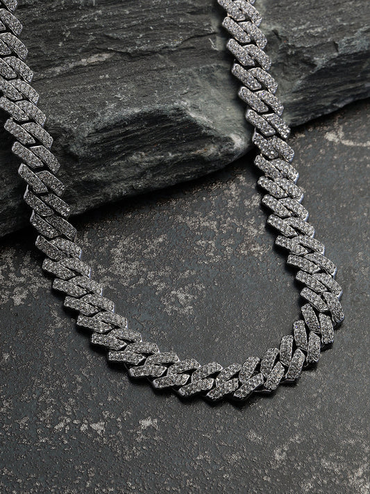 The Bijou Chain Necklace - Metallic Silver