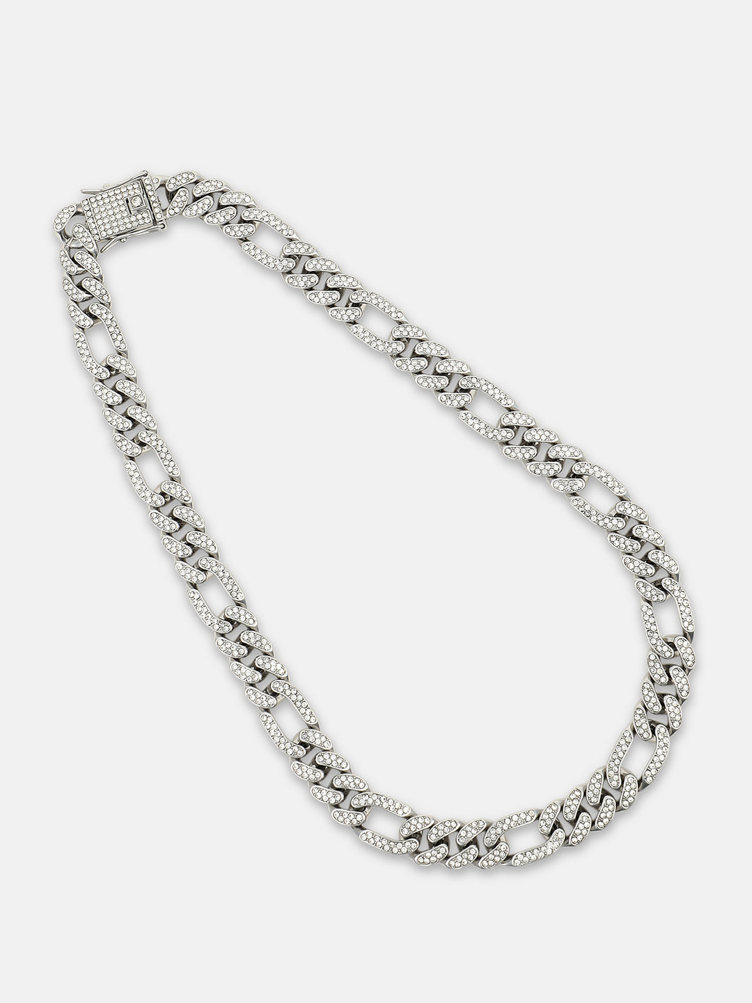 The Flatten-Bijou Chain Necklace - Metallic Silver