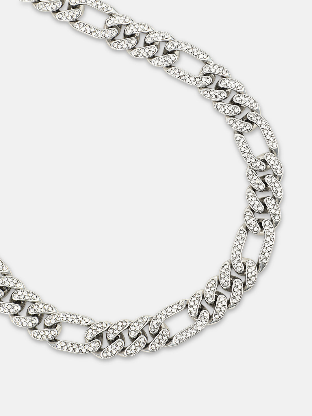 The Flatten-Bijou Chain Necklace - Metallic Silver