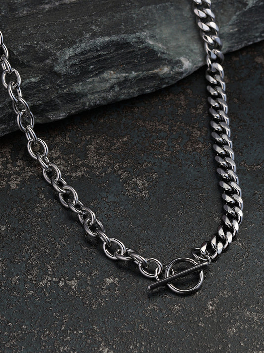 The Mechanical Chain Necklace - Metallic Silver