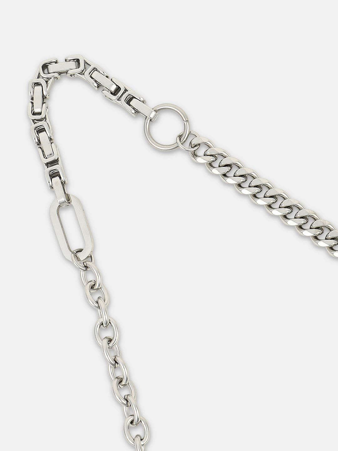 The Mechanical Chain Necklace - Metallic Silver