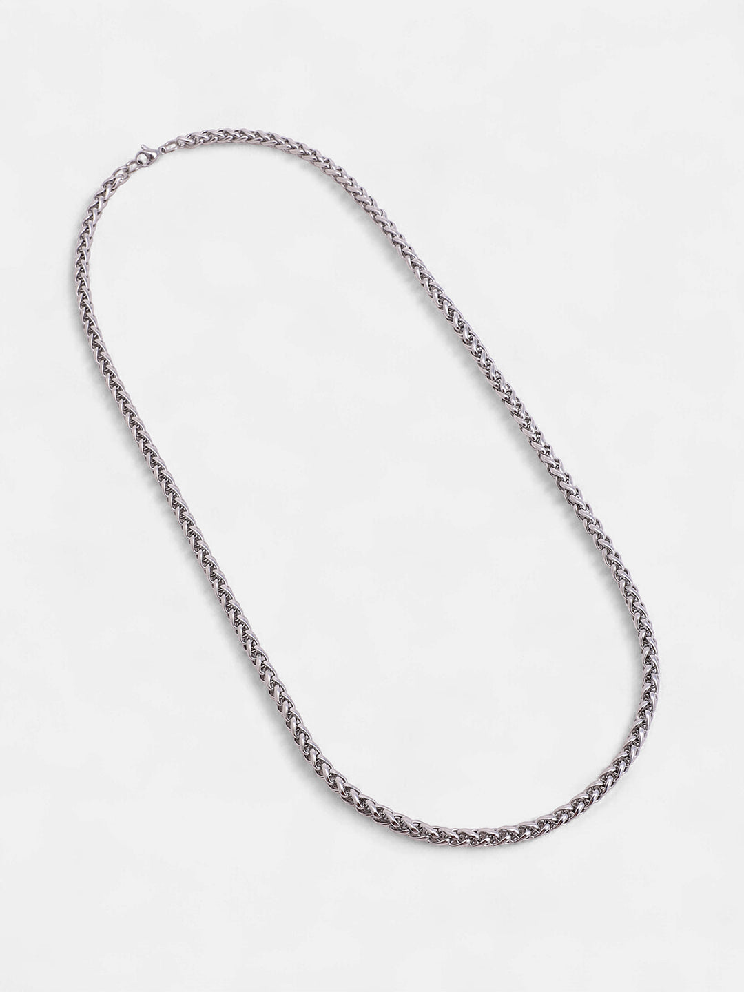 The Minimal-Byzantine Chain Necklace - Metallic Silver