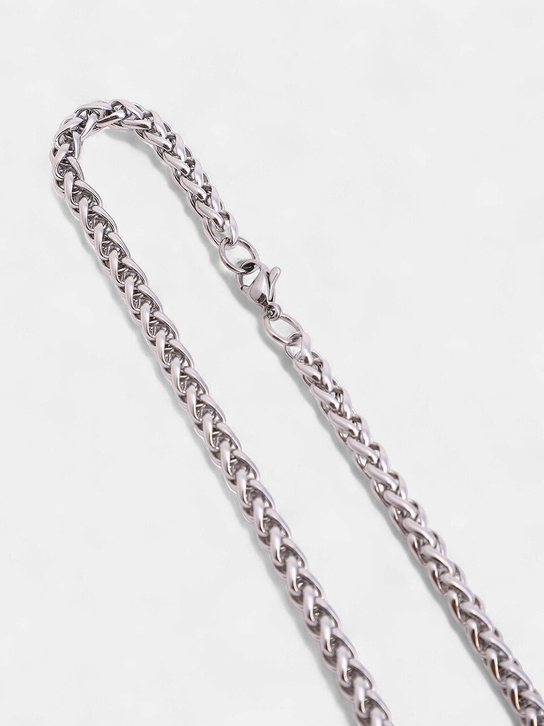 The Minimal-Byzantine Chain Necklace - Metallic Silver
