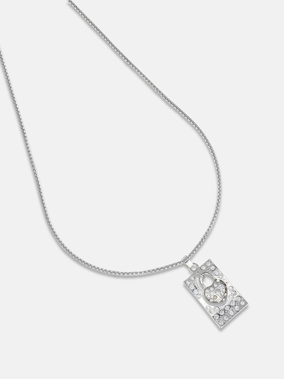 Men's Lockheart Pendant Necklace - Silver