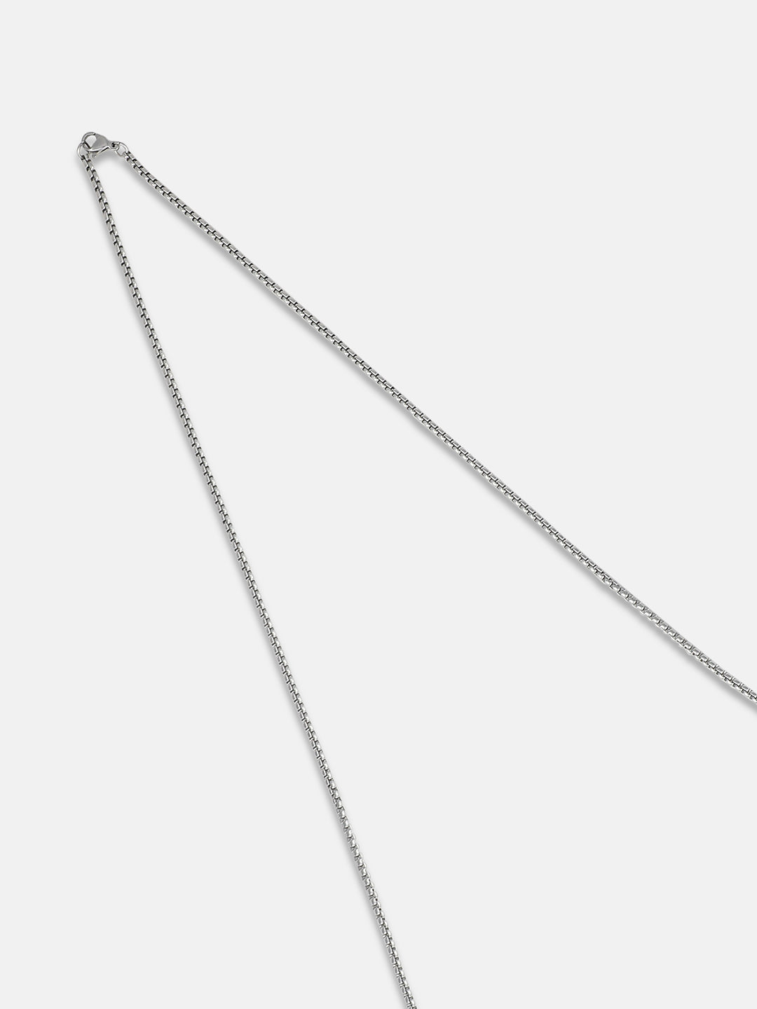 Men's Love Robot Pendant Necklace - Silver