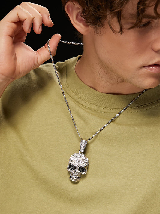 The Bling Skull Pendant Necklace